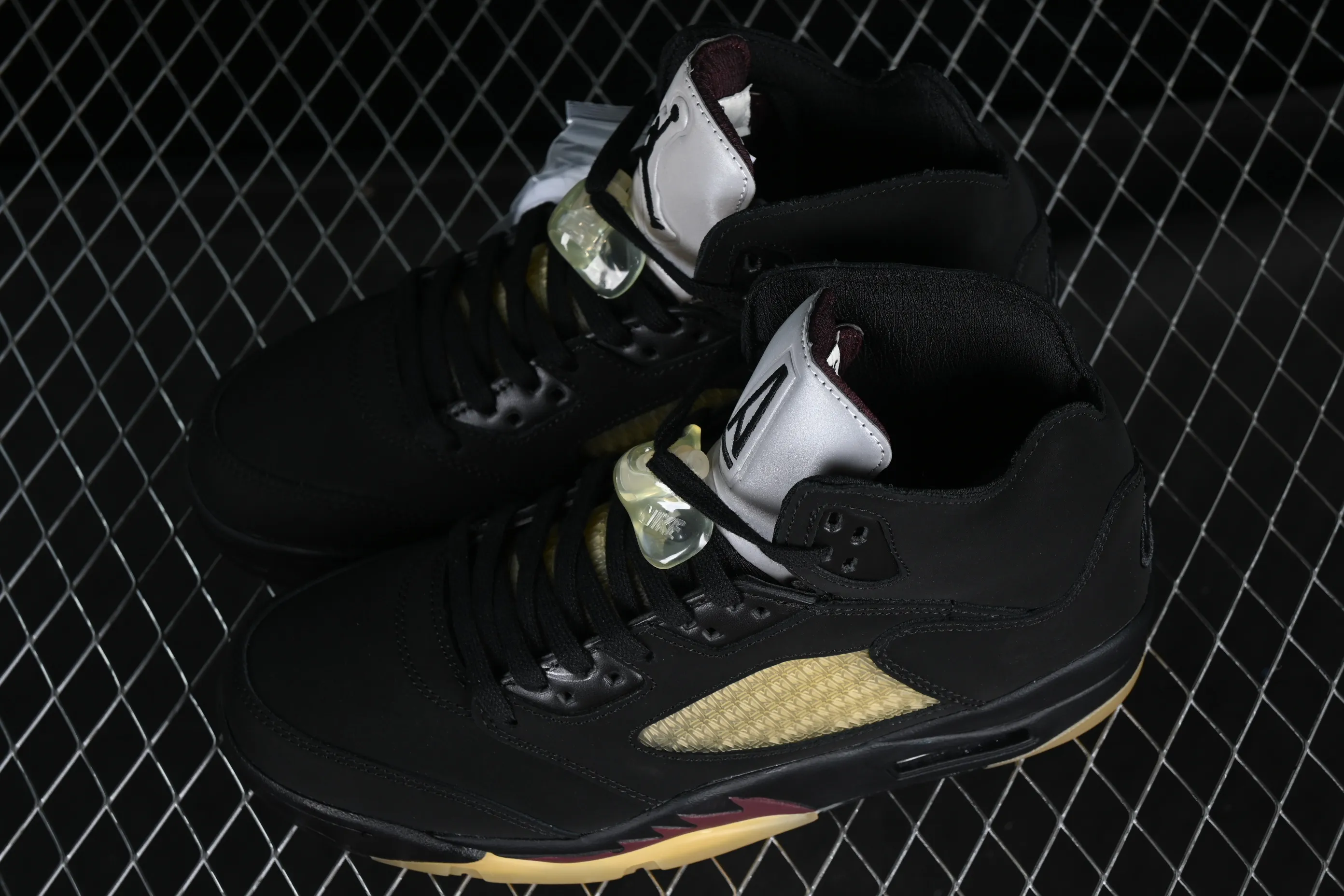 All categories Air Jordan Jordan series basketball shoes Air Jordan 5 A Ma Maniér x Air Jordan 5 Low AJ5 Joe 5 joint model suede black FD1330-001